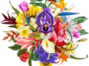 Bouquet de plusieurs sortes de fleurs