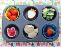 Muffin Tin Bento - Dans le jardin