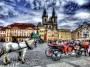 Vieille place de la ville à Prague