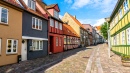 Une vieille rue à Horsens, Danemark