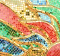 Mosaïque en verre de couleur