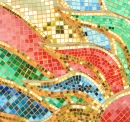 Mosaïque en verre de couleur