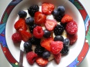 Fruits, yaourt et miel
