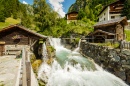 Moulin à eau dans le Tyrol, Autriche
