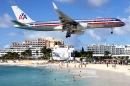 AA Boeing 757-223 au-dessus de Saint Martin
