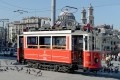 Tram rouge à Istanbul, Turquie
