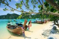 Bateaux à longue queue, îles de Phi Phi, Thaïlande
