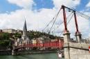 Pont sur la rivière de la Saône, France