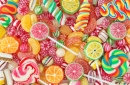 Bonbons aux fruits colorés
