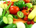 Variété de fruits et légumes frais
