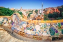 Parc Guell à Barcelone, Espagne