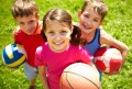Trois petits sportifs