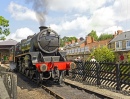 Ancienne locomotive anglaise à vapeur