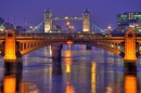 Pont de Southwark et reflets de la Tamise