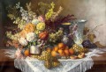 Nature morte avec des fleurs et des fruits