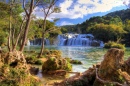 Parc nationial de Krka en Croatie