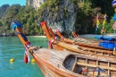 Long bateaux traditionnels Thaïlandais, Koh Samui