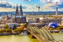 Vue aérienne de Cologne, Allemange