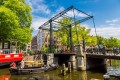 Canal et pont à Amsterdam