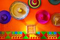 Sombreros Mexicains sur le mur