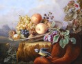 Nature Morte avec des fruits et un oiseau
