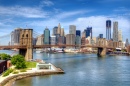 Pont de Brooklyn et Manhattan en contre-bas