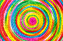 Cercles de cordes colorées