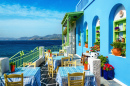 Restaurant grec, Ile de Dodecanese