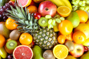 Gros plan de fruits exotiques