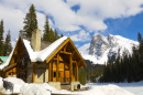 Chalet sur le lac Emerald, Parc National de Yoho, Canada
