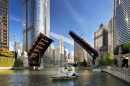 Pont-levis de la rivière de Chicago