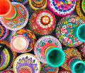 Vases de poterie peintes