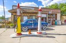 Ancienne station d'essence sur la Route 66