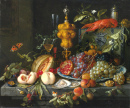 Still Life of Fruits, Nuts and Oysters