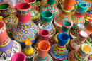 Vases faits à la main en poterie