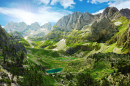 Lacs de montagnes dans les alpes Albanaises