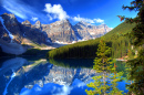 Lac Moraine, Banff, Rocheuses Canadiennes