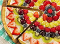 Pizza de fruits faite maison
