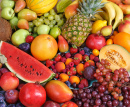 Variété de fruits au marché
