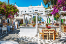 Taverne Grecque sur l'île de Mykonos
