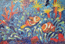 Mosaïque de poissons clown