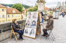 Artistes de rue à Prague, République Tchèque