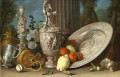 Nature morte avec des bougeoirs
