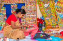 Artisanat féminin Indian à Kolkata