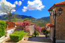 Village de montagne d'Arachova, Grèce