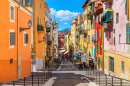 Rues étroites de Nice, France