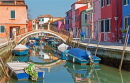 Canaux de L'île de Burano, Venise