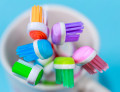Gros plan de brosses à dents
