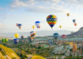 Ballons au-dessus de Cappadocia, Turquie