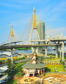 Pont de la zone industrielle de Bangkok